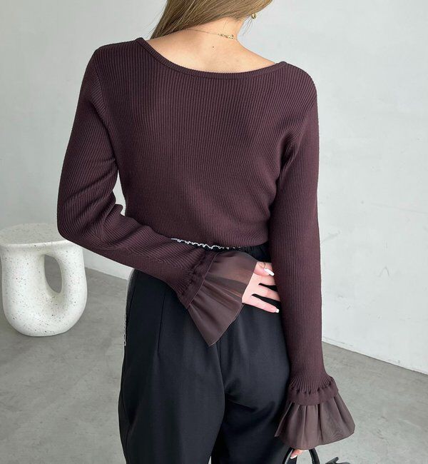  「フレアカフスニット」|ニット・セーター|