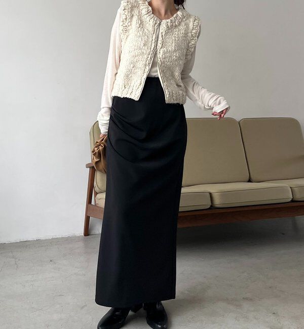  「カットドレープスカート」|スカート|