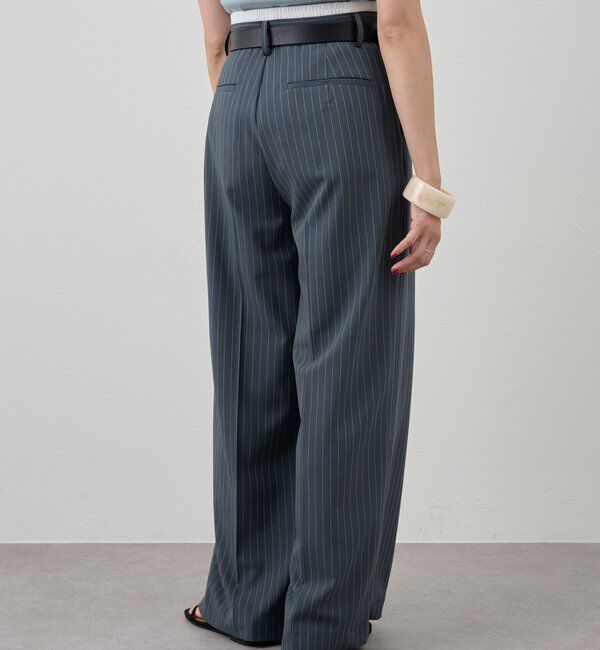  「ストライプウエストデザインパンツ」|チノ|