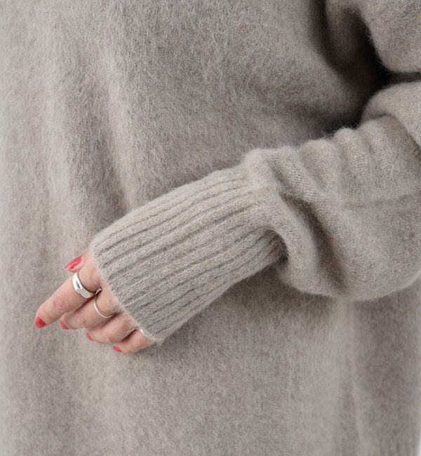  「ファーウールクルーネックニット」|ニット・セーター|