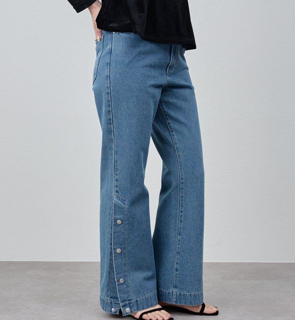  「サイドボタンデニム」|デニム|
