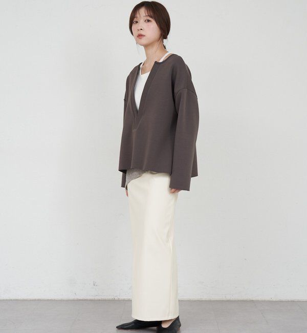  「【インフルエンサー＠tsuru00コラボ】スキッパーポンチプルオーバー」|ニット・セーター|