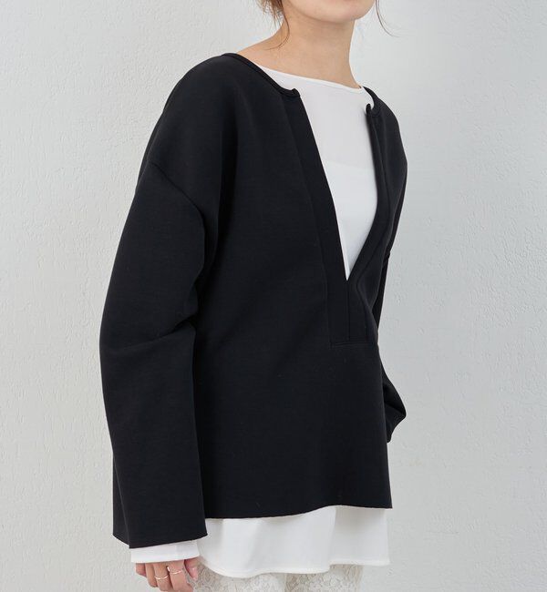  「【インフルエンサー＠tsuru00コラボ】スキッパーポンチプルオーバー」|ニット・セーター|