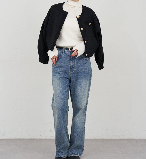  「ハイネックリブニット」|ニット・セーター|