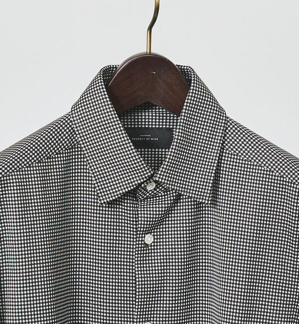 ABAHOUSE「【FLEX SHIRTS】コンパクトシルキー ギンガムチェック 長袖シャツ」|シャツ・ブラウス|