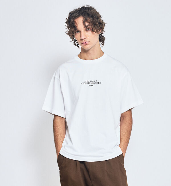 ABAHOUSE「ファインジャージー ロゴTシャツ / 半袖Tシャツ」|Tシャツ・カットソー|ホワイト