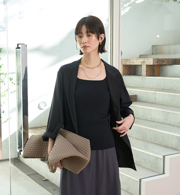 Rouge vif「エアリーシャツジャケット」|テーラードジャケット|