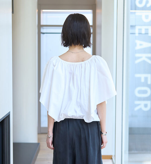 Rouge vif「シルク混コットンフォルムブラウス」|シャツ・ブラウス|