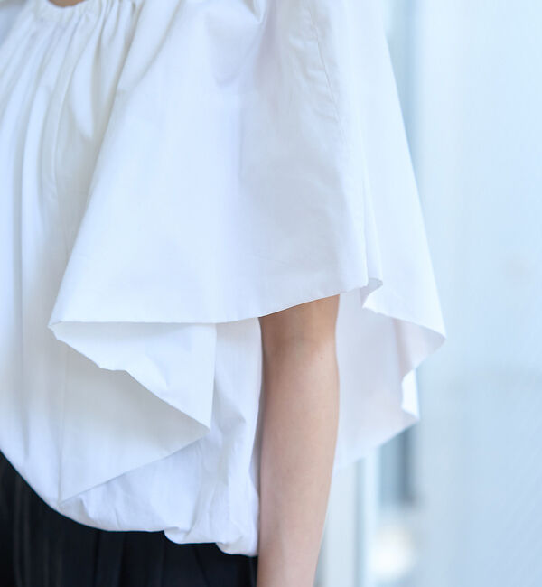 Rouge vif「シルク混コットンフォルムブラウス」|シャツ・ブラウス|