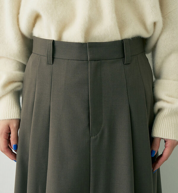 Rouge vif「【人気追加】 タックフレアマキシスカート」|スカート|