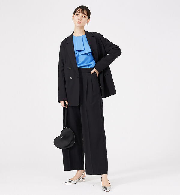 qualite「【セットアップ対応】ウールトロ2タックストレートパンツ」|その他|