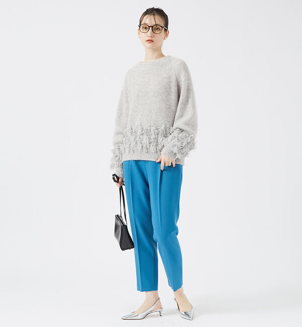 qualite「【ベストセラー】ダブルクロスセンタープレスパンツ」|その他|