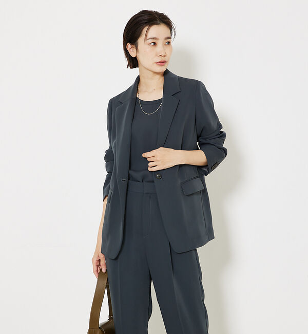 qualite「トルコサテンジャケット」|テーラードジャケット|