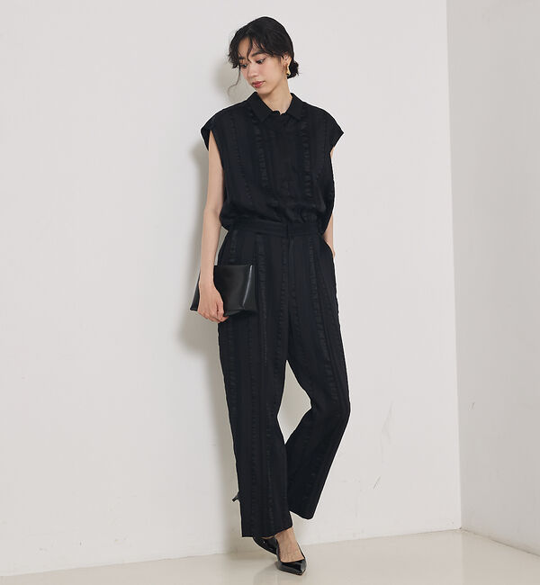 qualite「【セットアップ対応】キュプラストライプスキッパーシャツ」|シャツ・ブラウス|