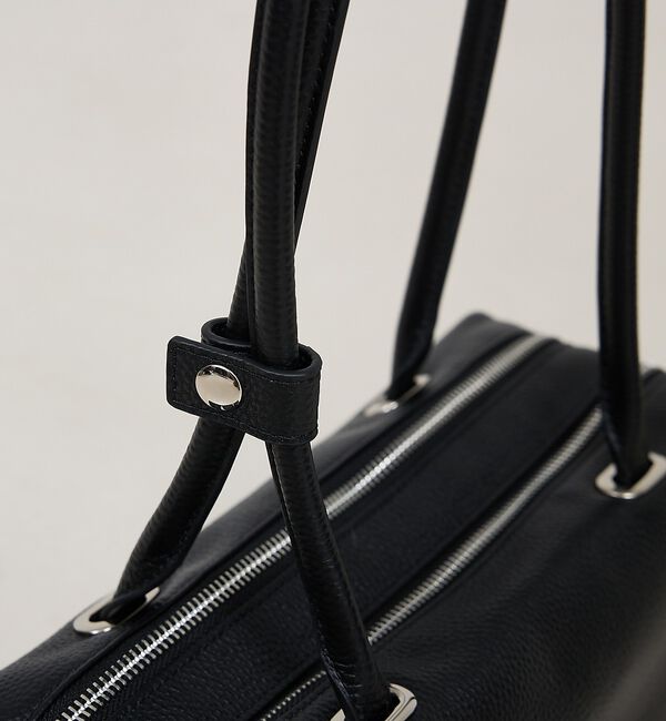 LOWELL things「Raffy/レザースクエアボストン」|ボストンバッグ|