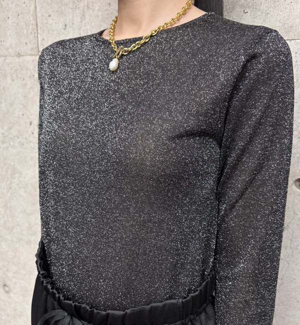 TIARA「《別注》【MARILYN MOON/マリリンムーン】シアーラメニット」|ニット・セーター|