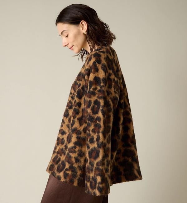 Liesse「稲沢朋子さんコラボレオパードジャガードニット」|カーディガン|