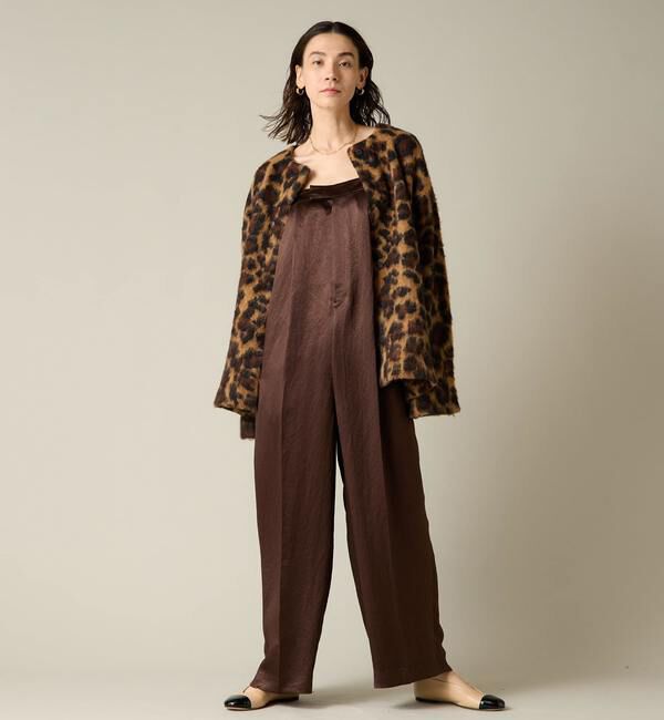 Liesse「稲沢朋子さんコラボレオパードジャガードニット」|カーディガン|