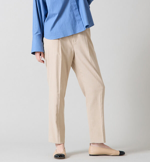 Liesse「スリムストレートパンツ」|その他|ベージュ