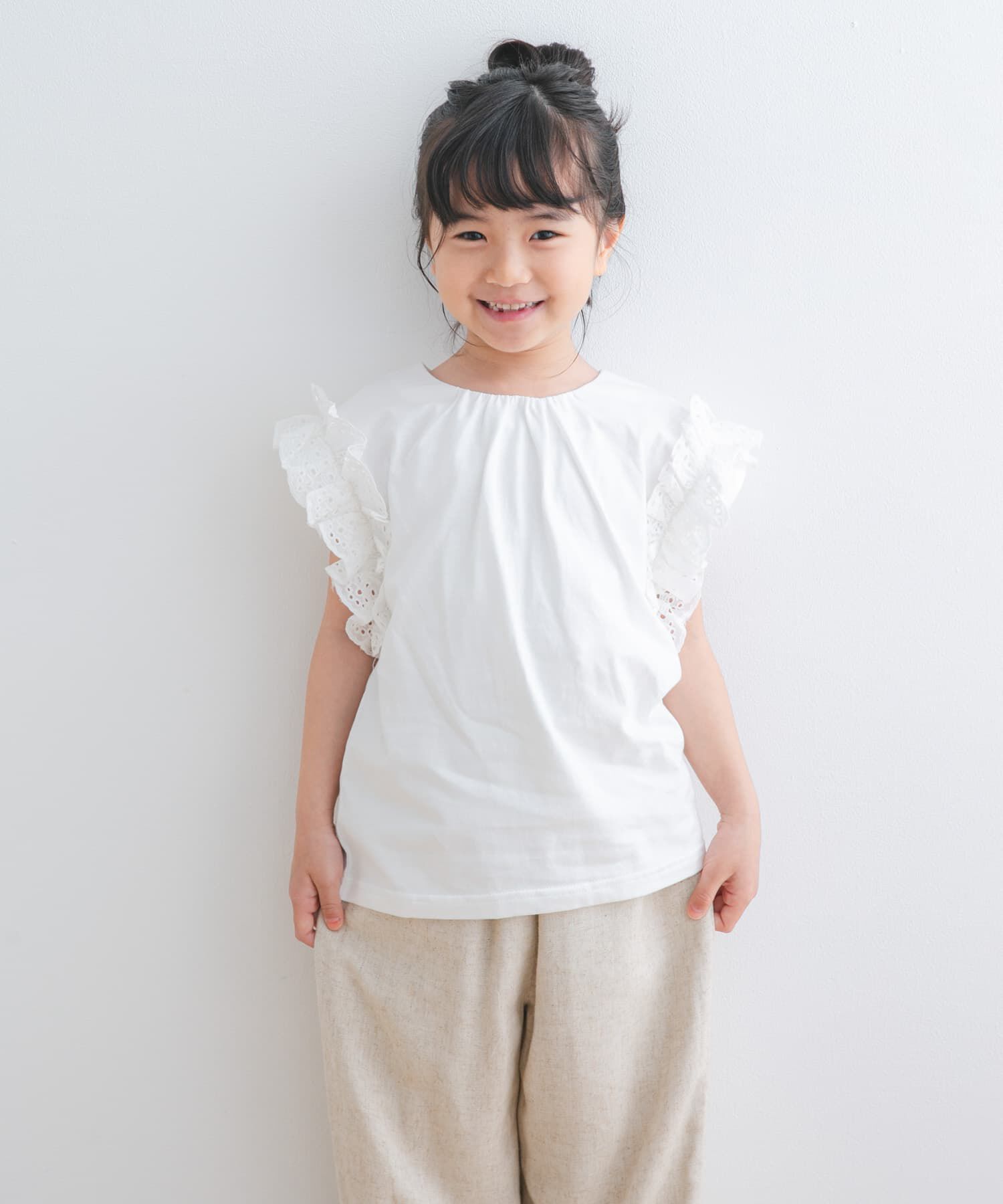 URBAN RESEARCH DOORS「袖レースフレンチスリーブカットソー(KIDS)」|その他|