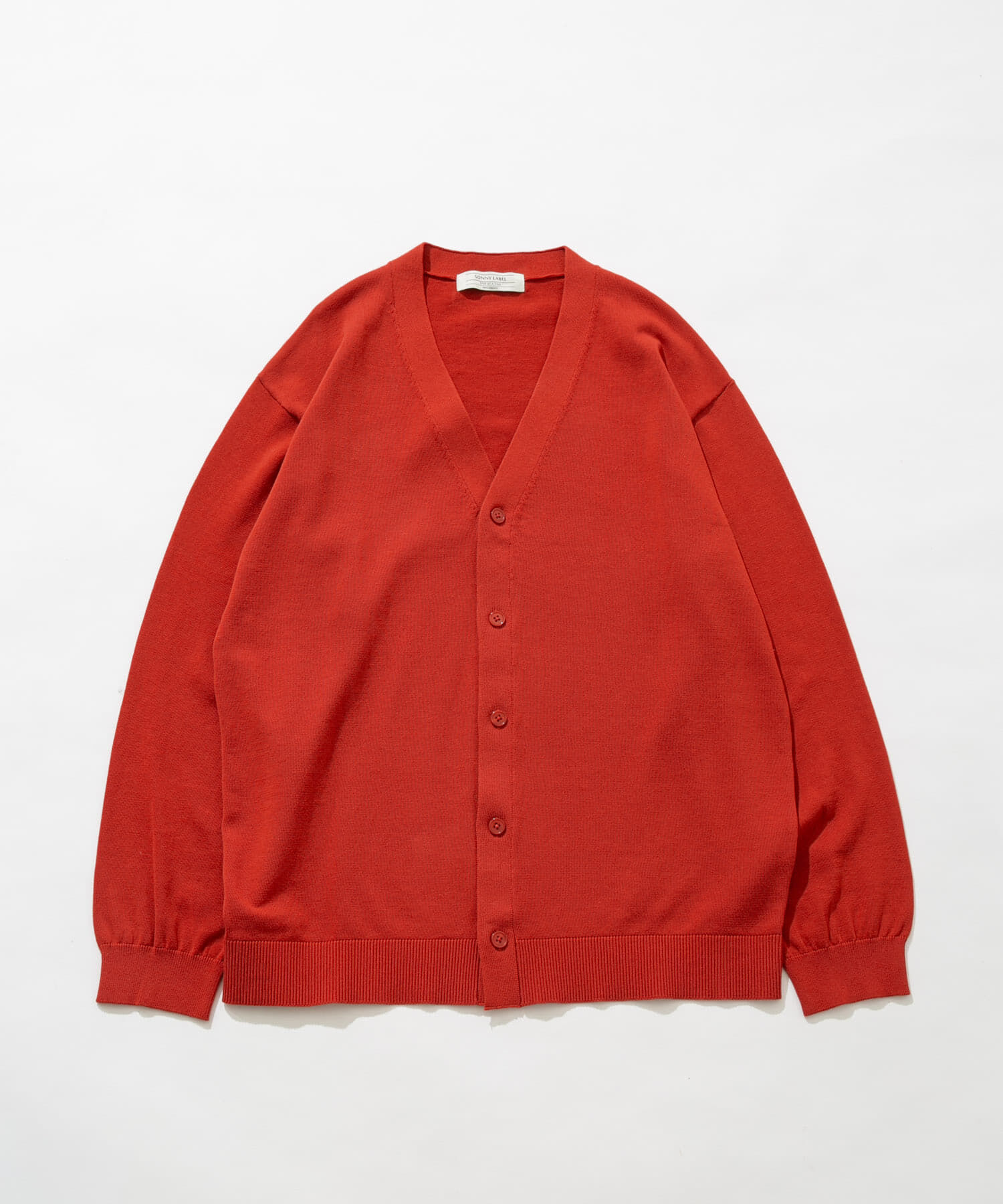 Sonny Label 「強撚コットンニットカーディガン」|カーディガン|レッド