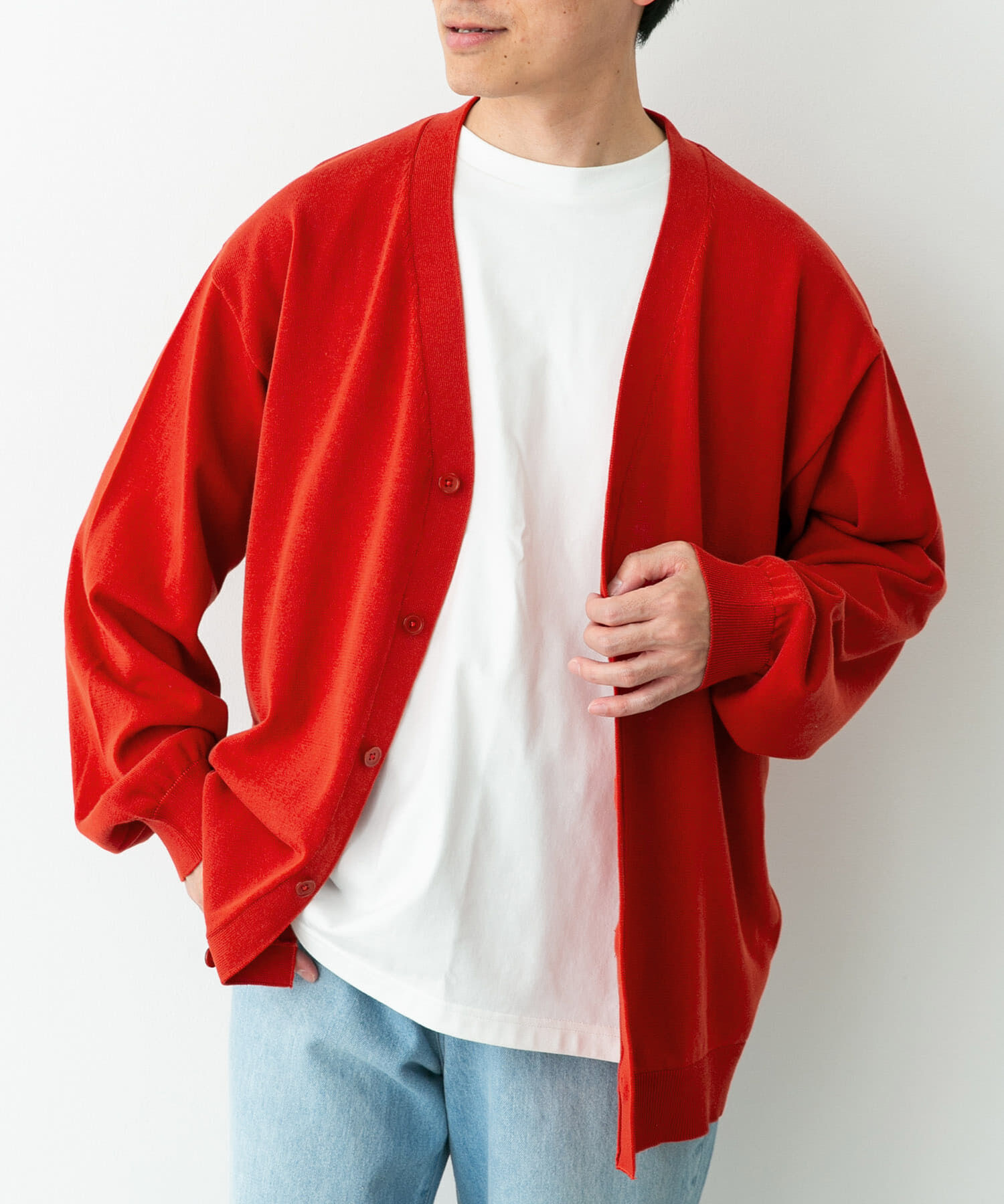 Sonny Label 「強撚コットンニットカーディガン」|カーディガン|