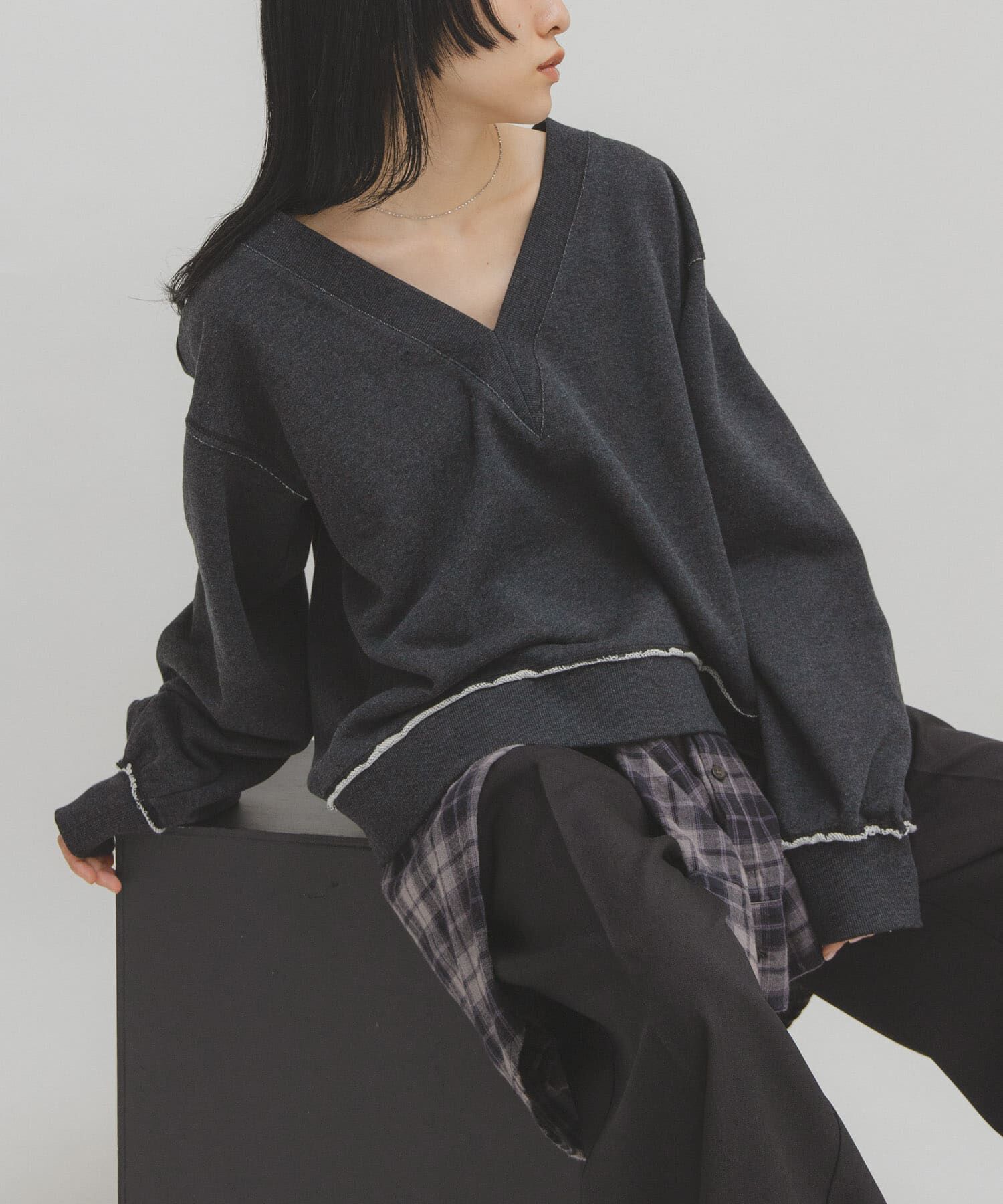  「2WAYルーズスウェット」|Tシャツ・カットソー|