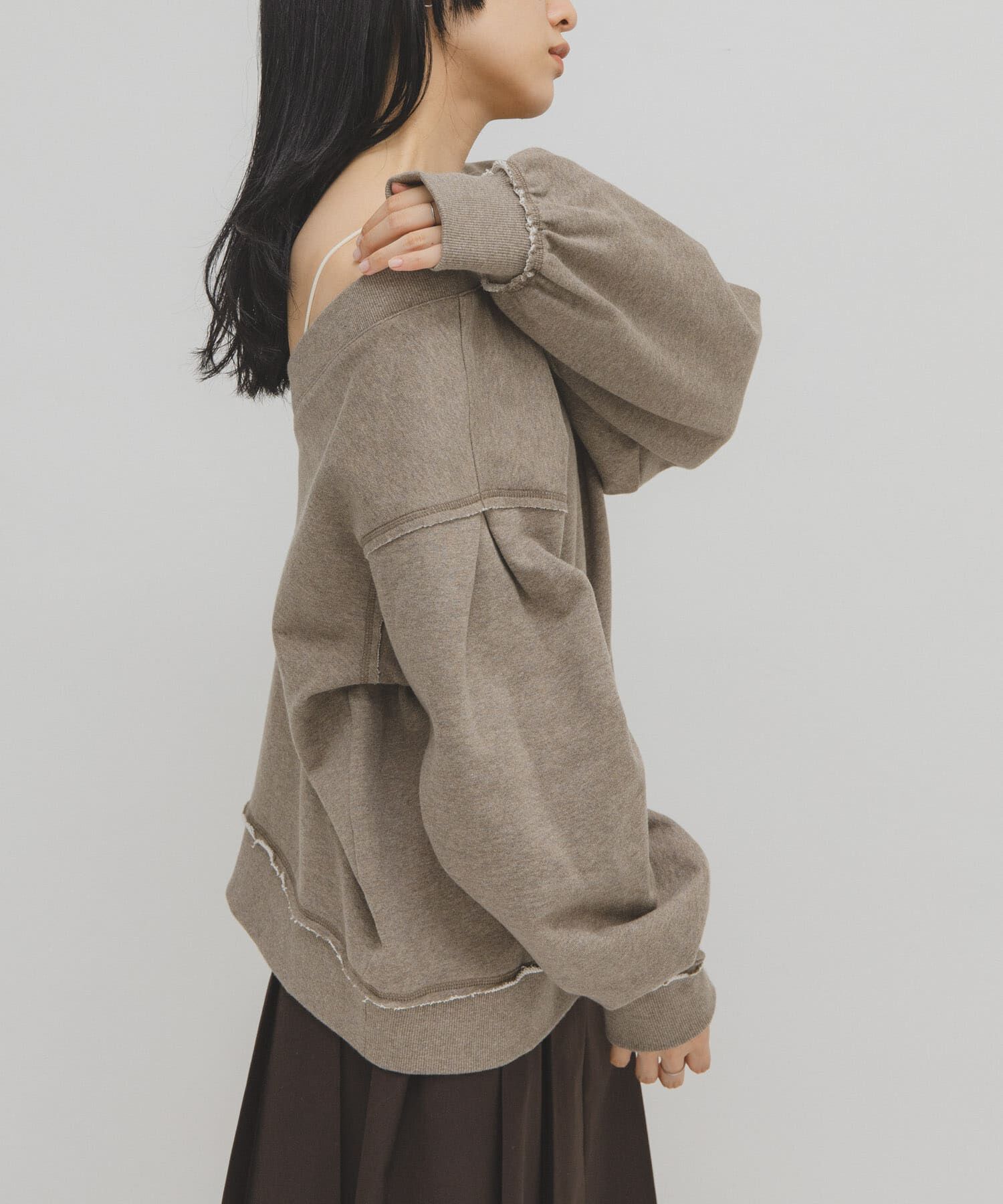  「2WAYルーズスウェット」|Tシャツ・カットソー|