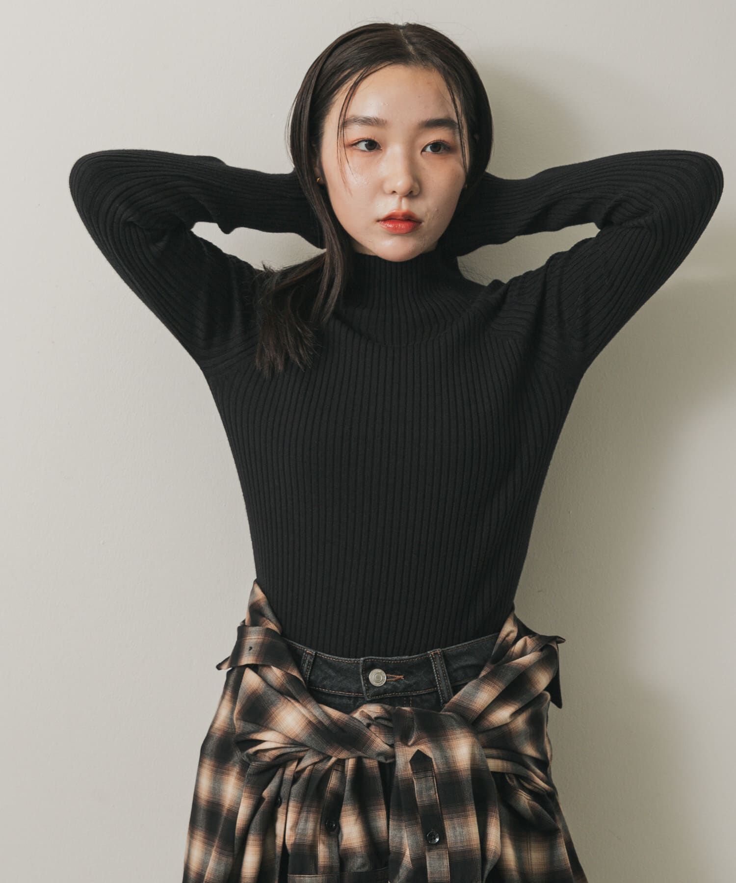 SENSE OF PLACE by URBAN RESEARCH「『一部WEB限定カラー』『毛玉防止』ストレッチリブハイネックセーター」|ニット・セーター|