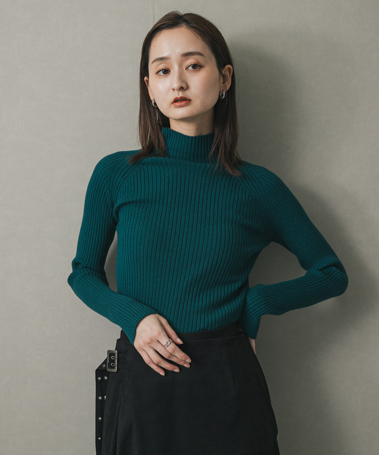 SENSE OF PLACE by URBAN RESEARCH「『一部WEB限定カラー』『毛玉防止』ストレッチリブハイネックセーター」|ニット・セーター|