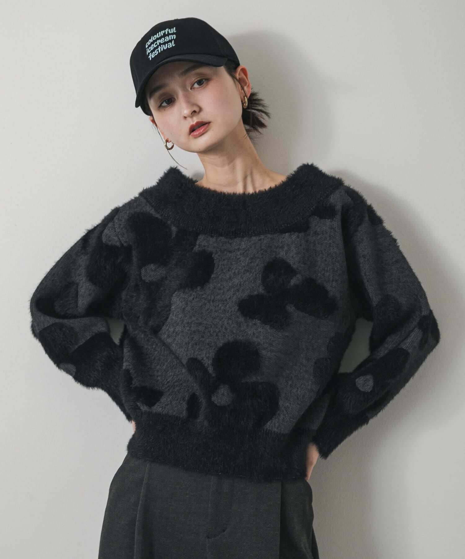 SENSE OF PLACE by URBAN RESEARCH「フラワージャガードニット」|ニット・セーター|