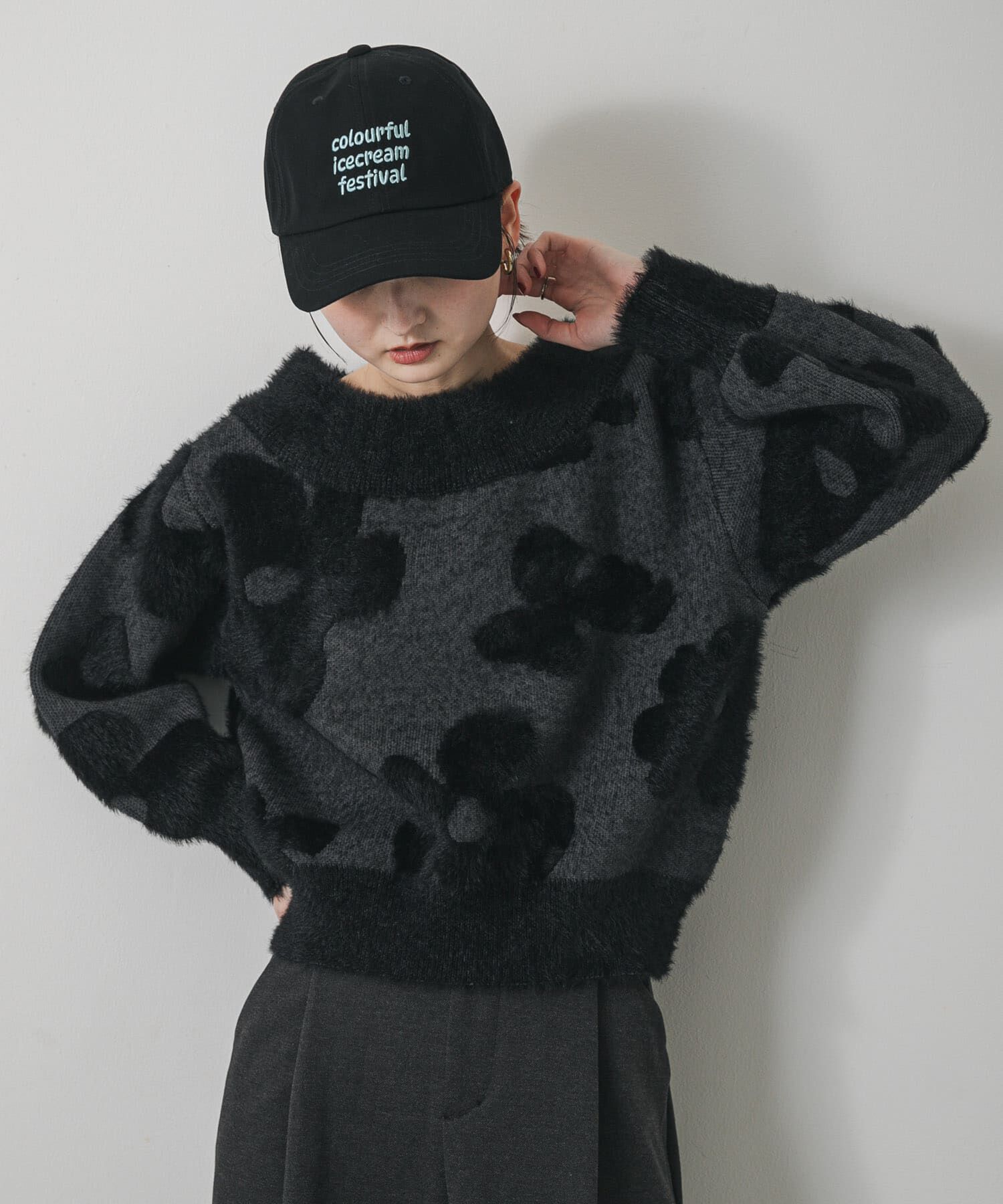 SENSE OF PLACE by URBAN RESEARCH「フラワージャガードニット」|ニット・セーター|