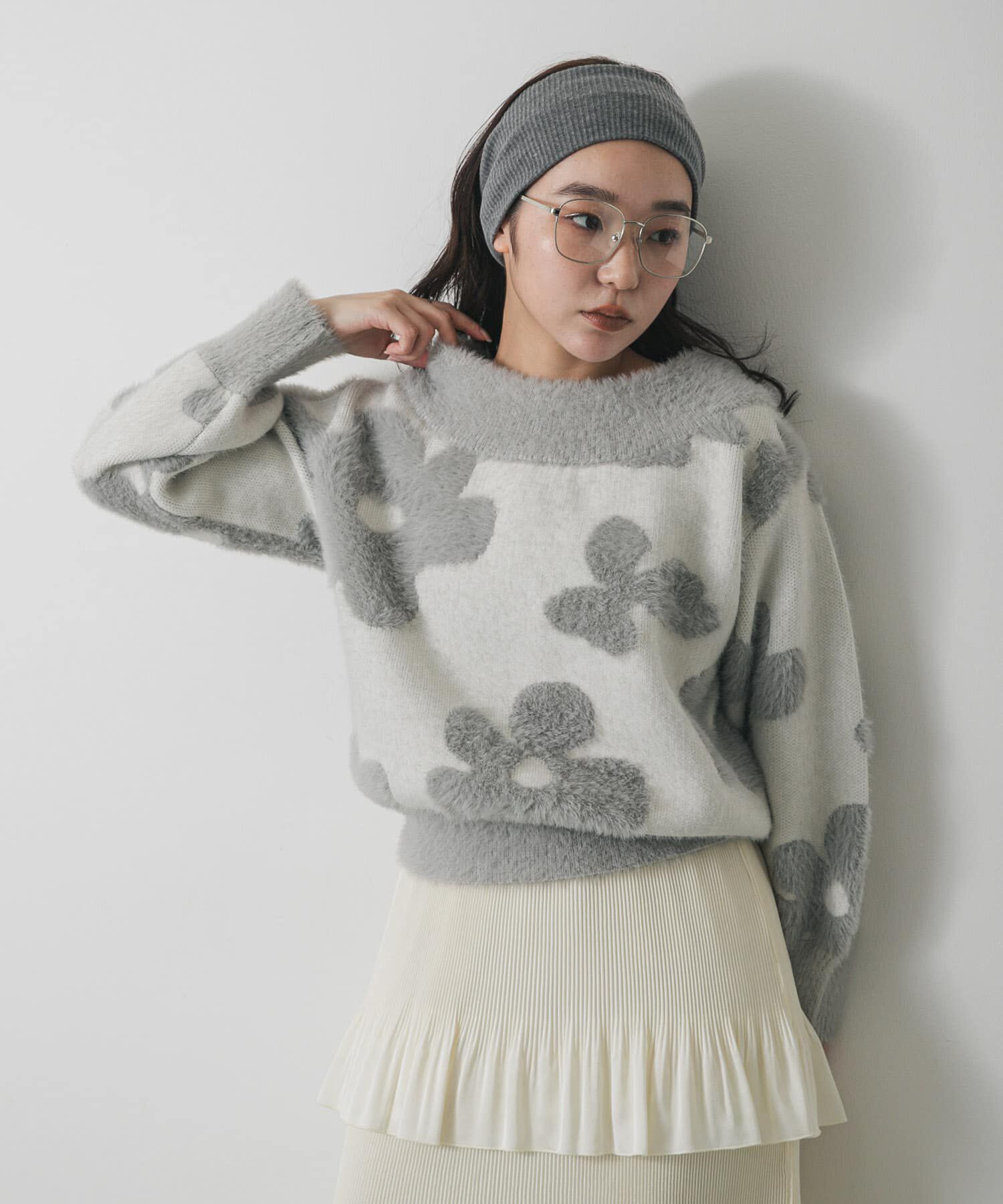 SENSE OF PLACE by URBAN RESEARCH「フラワージャガードニット」|ニット・セーター|