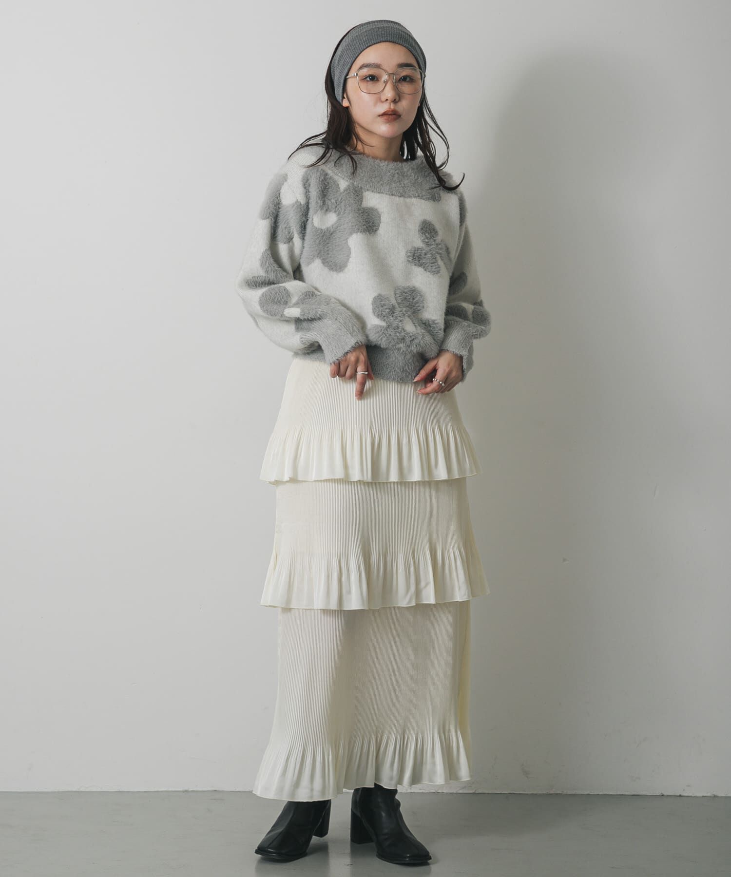 SENSE OF PLACE by URBAN RESEARCH「フラワージャガードニット」|ニット・セーター|