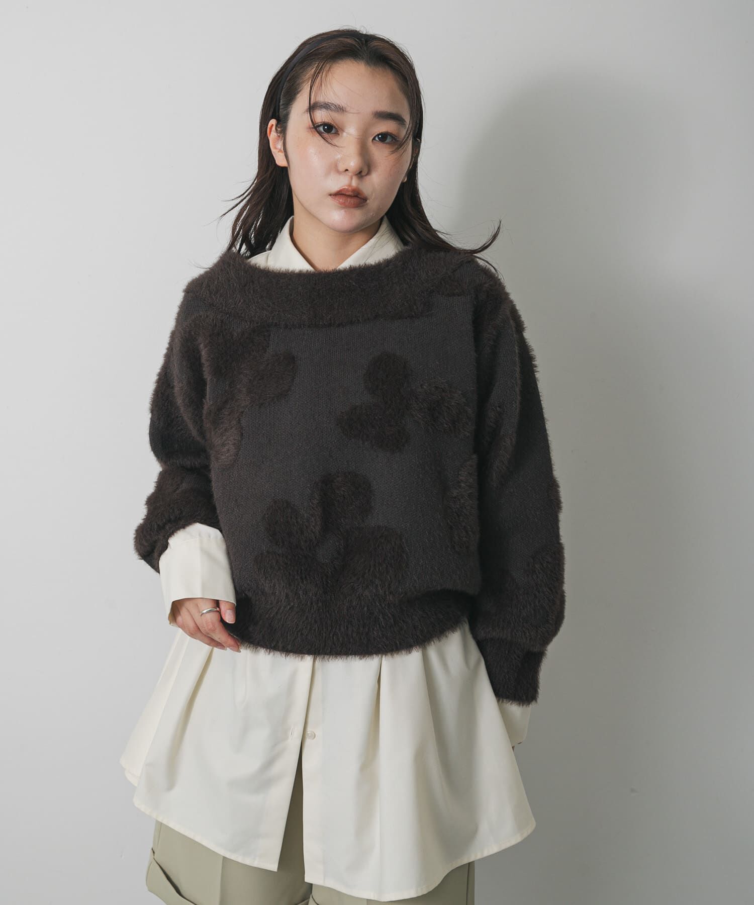 SENSE OF PLACE by URBAN RESEARCH「フラワージャガードニット」|ニット・セーター|