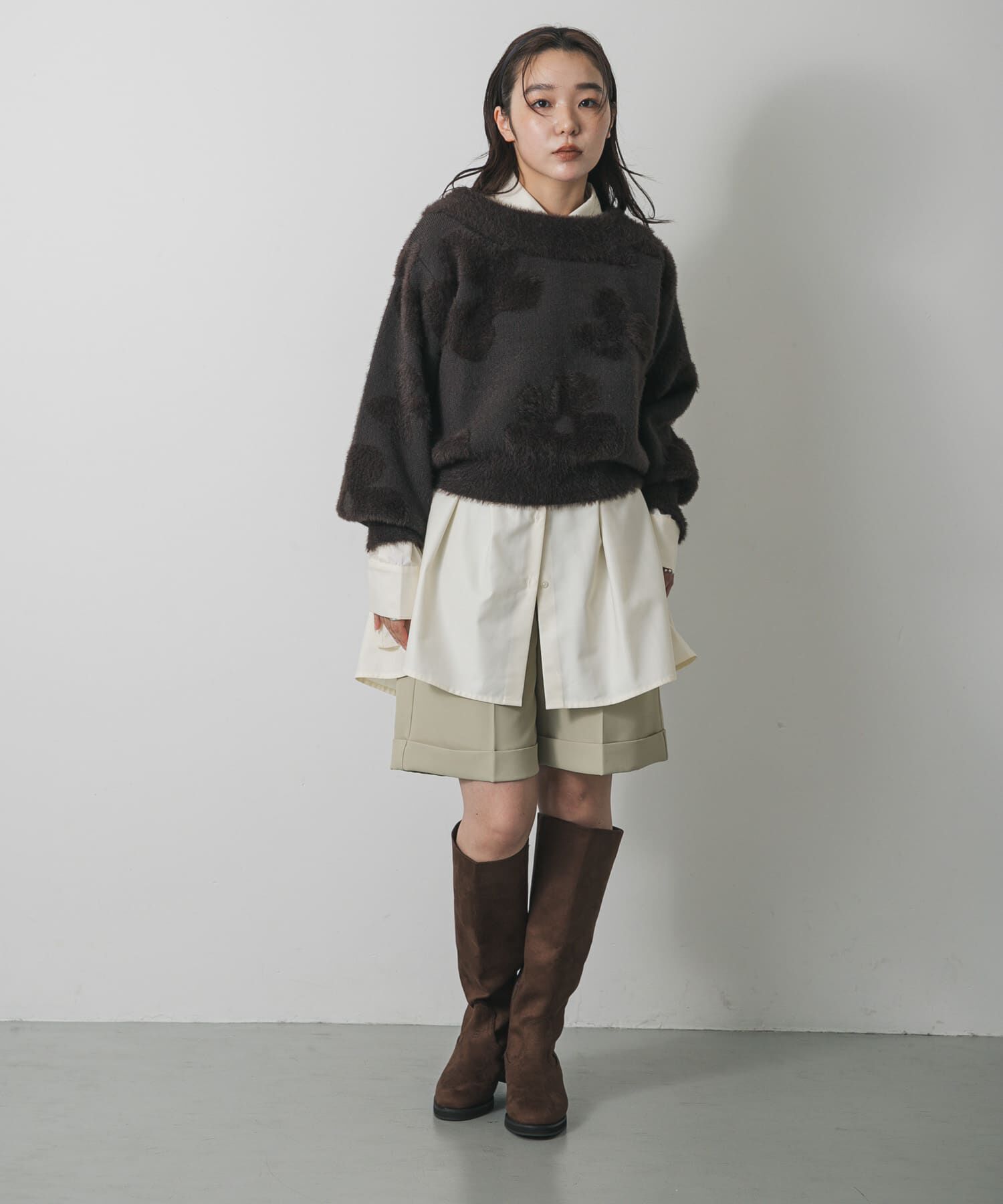 SENSE OF PLACE by URBAN RESEARCH「フラワージャガードニット」|ニット・セーター|