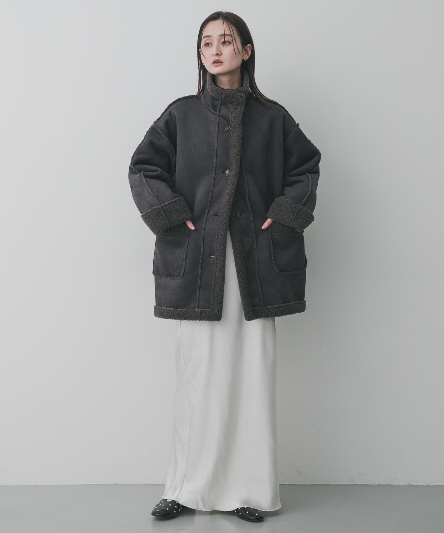 SENSE OF PLACE by URBAN RESEARCH「フェイクムートンスタンドジャケット」|その他|