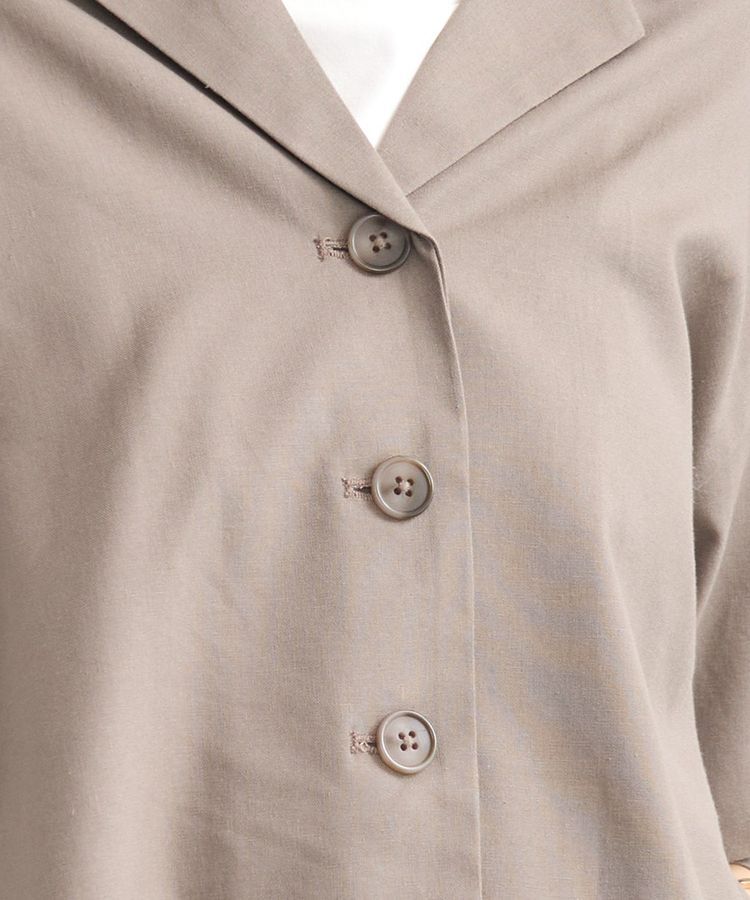 earth music&ecology「リラックスシャツジャケット / リネン混」|テーラードジャケット|