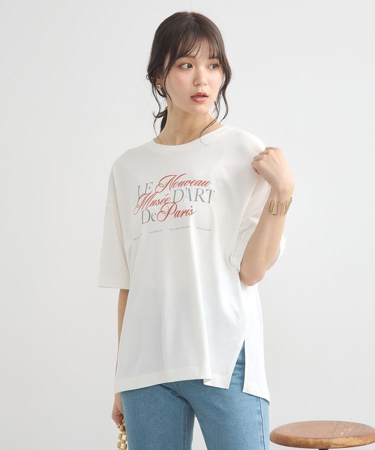 earth music&ecology「Le nouveauスリットT」|Tシャツ・カットソー|