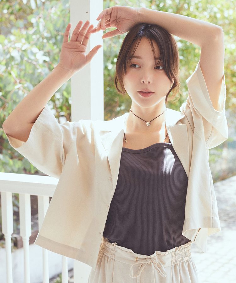 earth music&ecology「ワイドストラップキャミソール」|キャミソール|