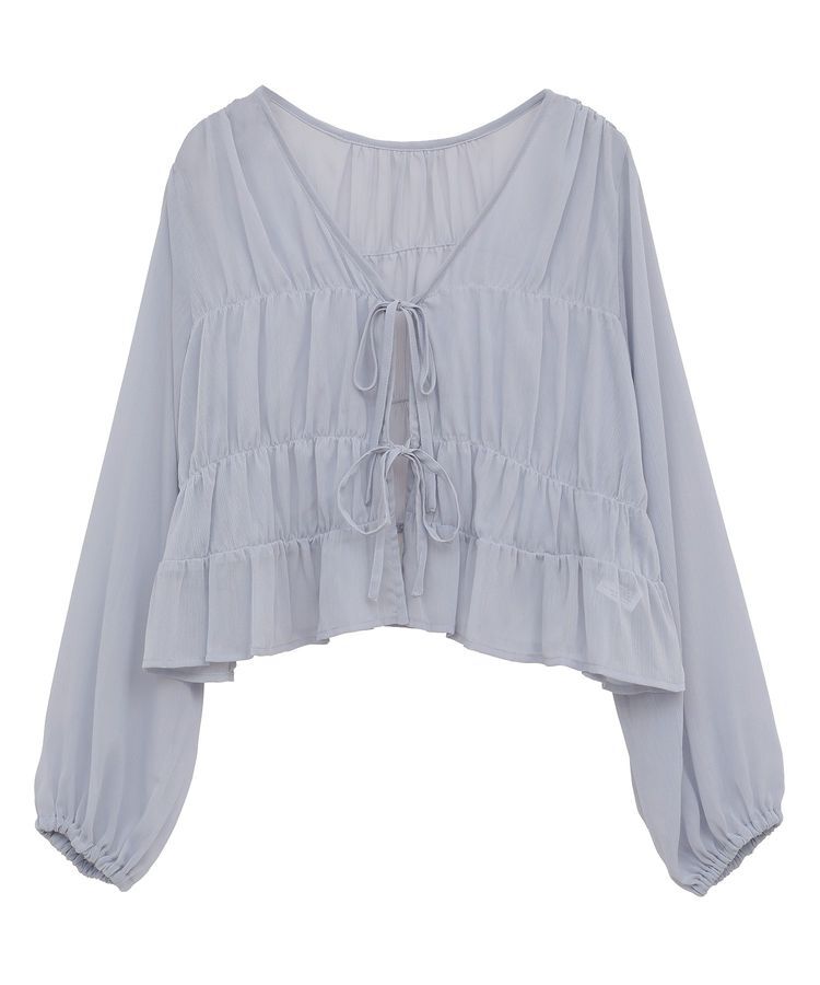 earth music&ecology「SET2点シアーシャーリングブラウス＋インナー」|シャツ・ブラウス|