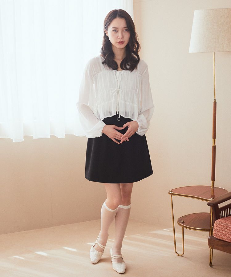 earth music&ecology「SET2点シアーシャーリングブラウス＋インナー」|シャツ・ブラウス|