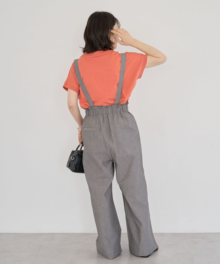 Green Parks「フレンチスリーブ刺繍シンプルロゴプルオーバー」|Tシャツ・カットソー|