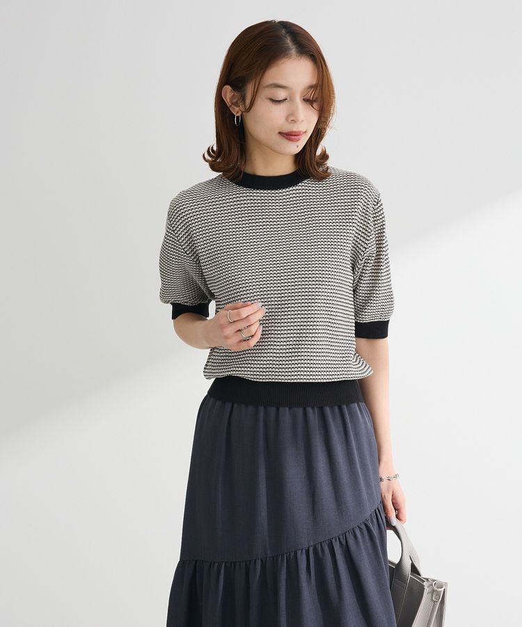 Green Parks「・swing by マルチカラージャカードニット」|Tシャツ・カットソー|