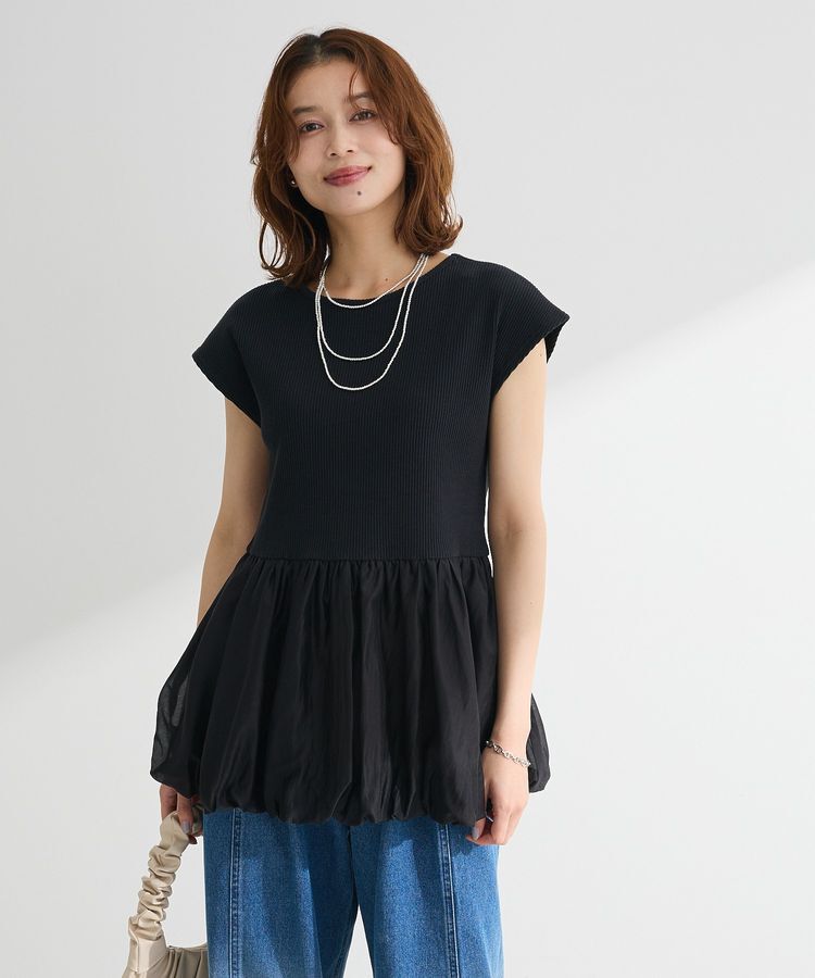 Green Parks「・ELENCARE DUE フレンチバルーントップス」|Tシャツ・カットソー|