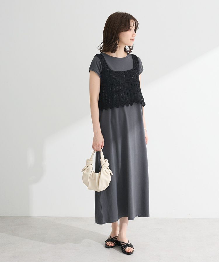 Green Parks「SET2点クロシェベスト＋ワンピース」|ワンピース|