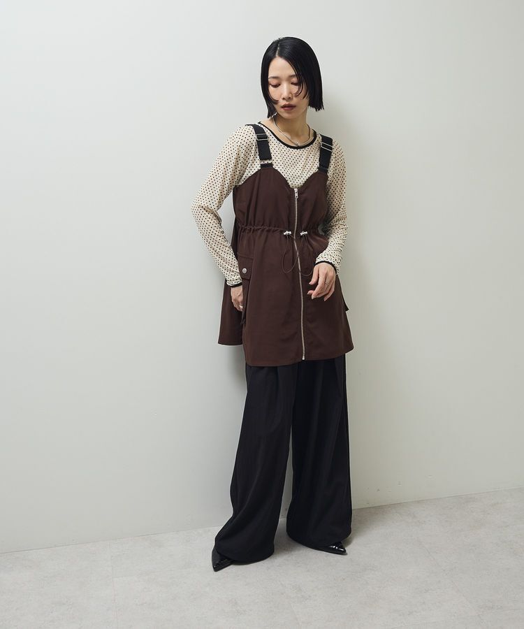 Green Parks「・SUGAR SPOON ミリタリーキャミチュニック」|ベスト・ジレ|