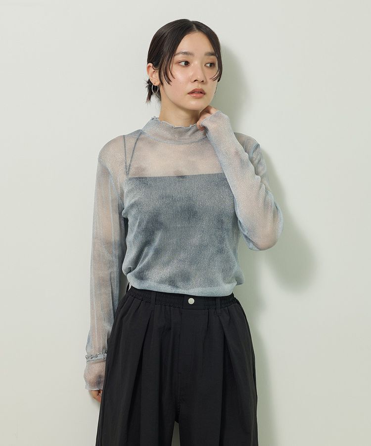 Green Parks「シアー柄プルオーバー」|Tシャツ・カットソー|