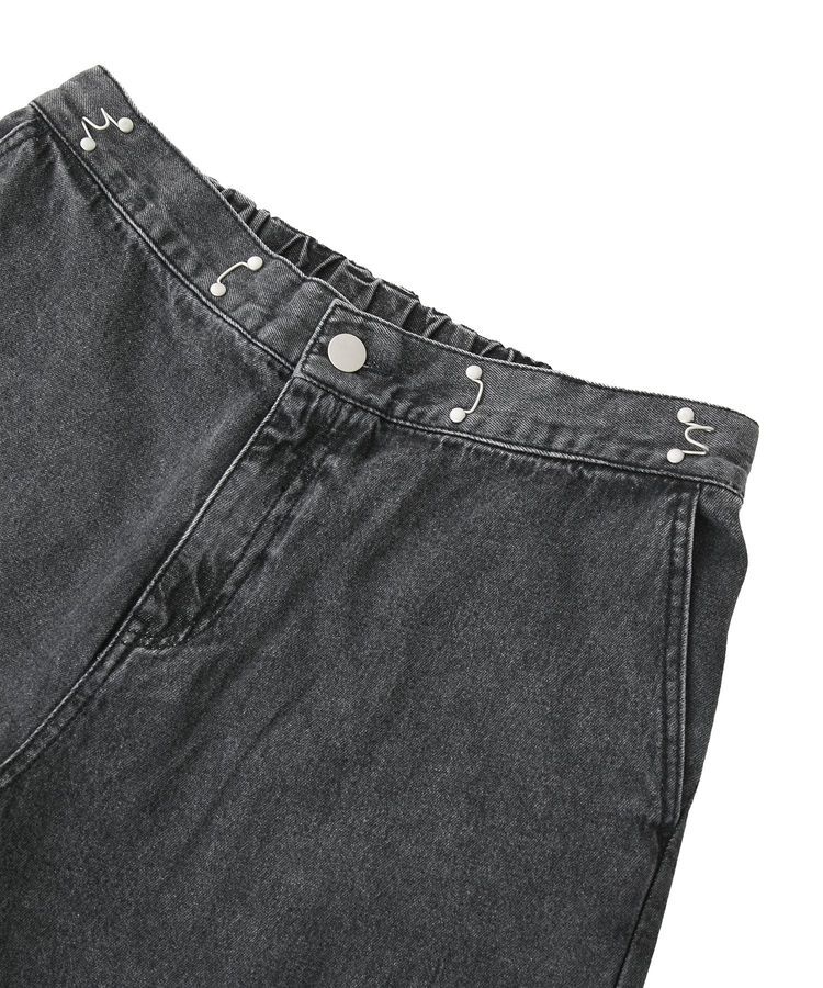 Green Parks「タックワイドデニムパンツ」|デニム|