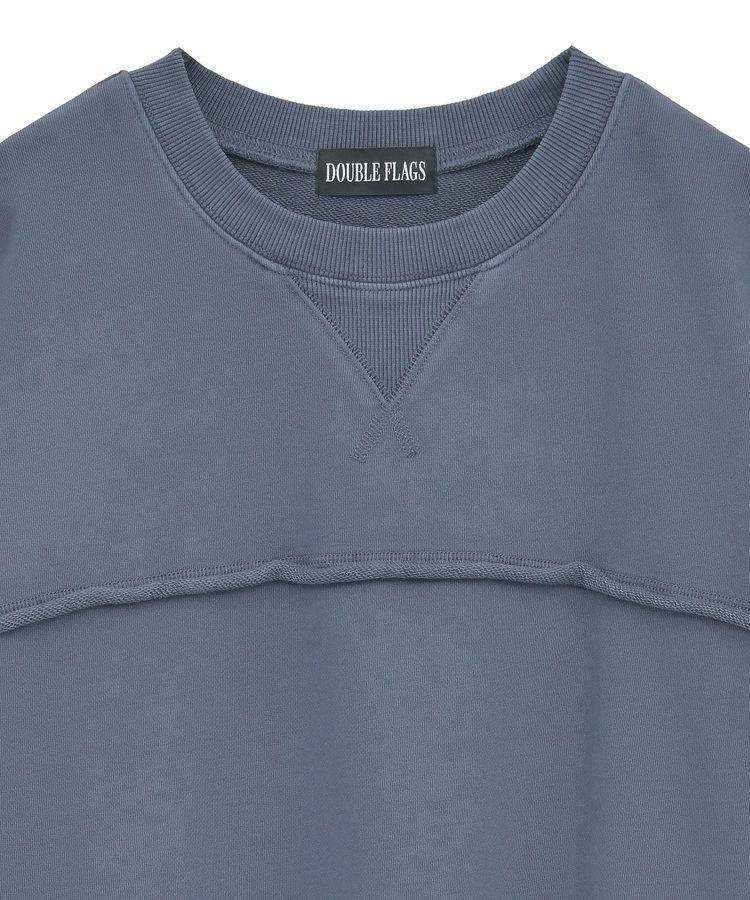Green Parks「・DOUBLE FLAGS カットオフピグメントスウェット」|Tシャツ・カットソー|